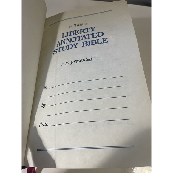 Liberty Annotated Study Bible KJV Red Letter Old Time Gospel Hour GenuineLeather - Picture 10 of 10